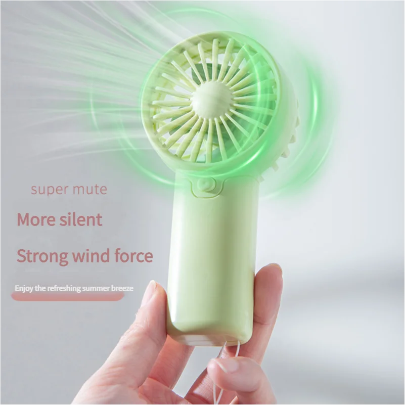 Mini ventilateur portable USB rechargeable - 3 vitesses - Silencieux