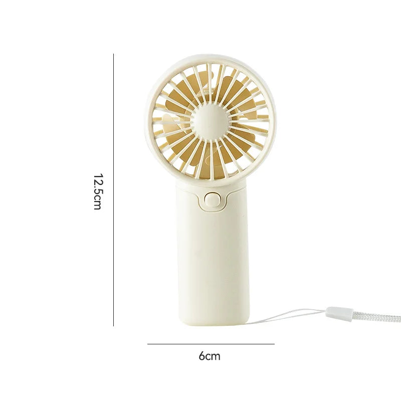 Mini ventilateur portable USB rechargeable - 3 vitesses - Silencieux