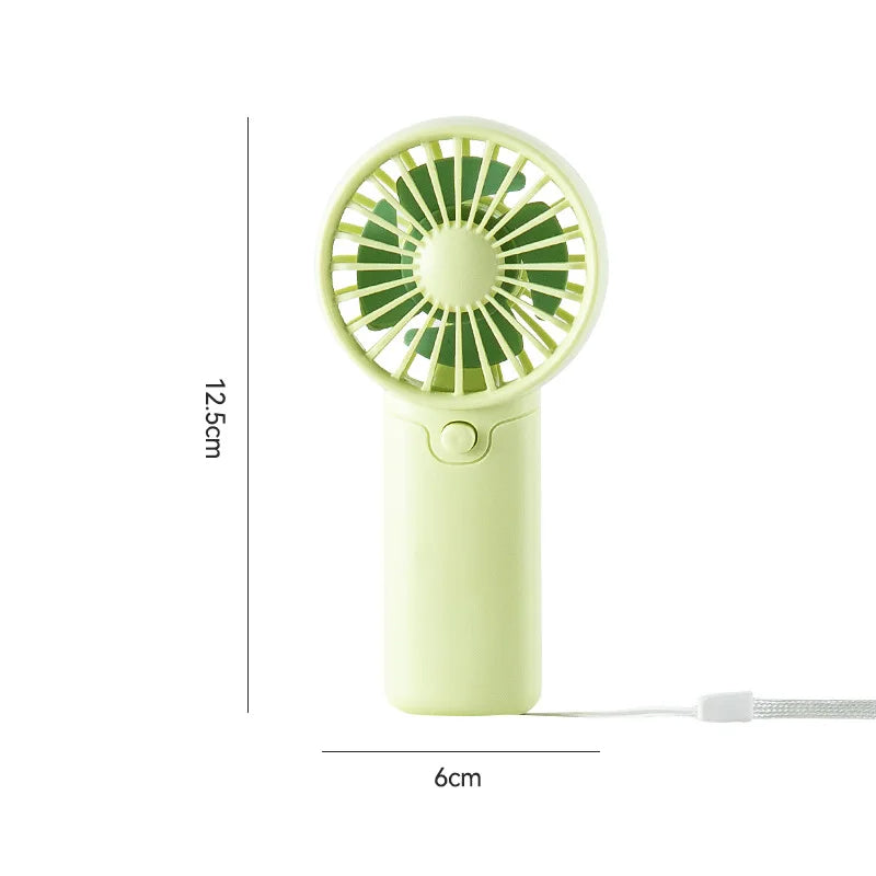 Mini ventilateur portable USB rechargeable - 3 vitesses - Silencieux