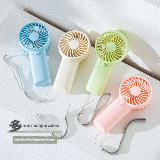 Mini ventilateur portable USB rechargeable - 3 vitesses - Silencieux