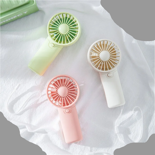 Mini ventilateur portable USB rechargeable - 3 vitesses - Silencieux